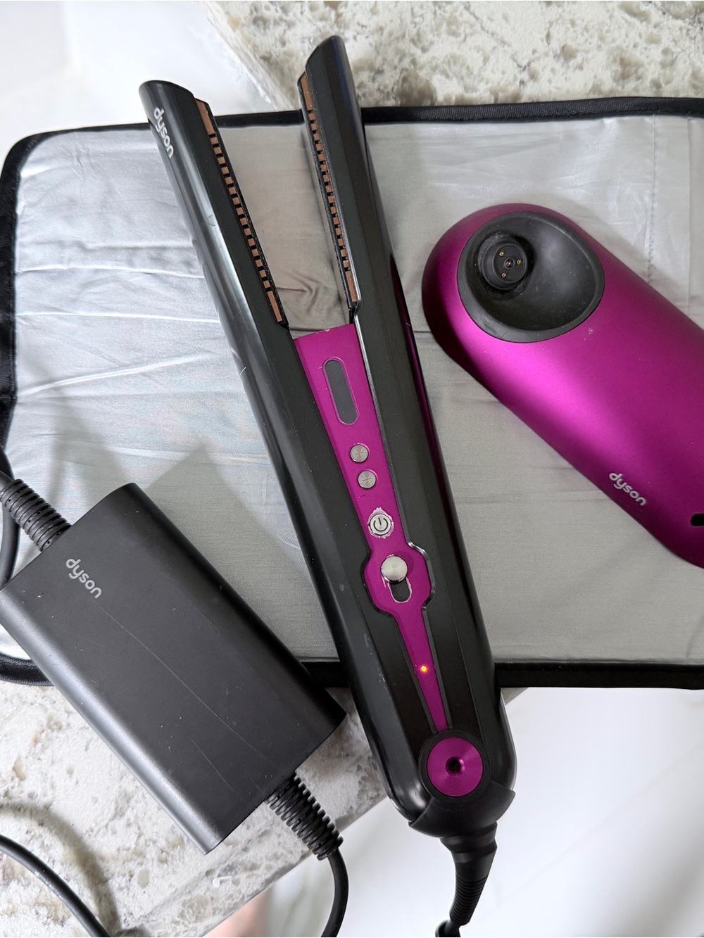 Dyson Corrale Black and Hot Pink Hair Straightener